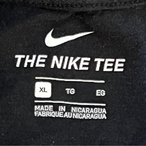 Vintage Nike Air Force 1 AF1 T-Shirt Black Blue Pink Size Adult XL - Picture 4 of 5